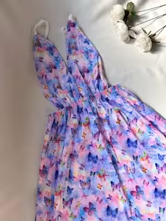 لباس خواب طرح پروانه ابرنگی