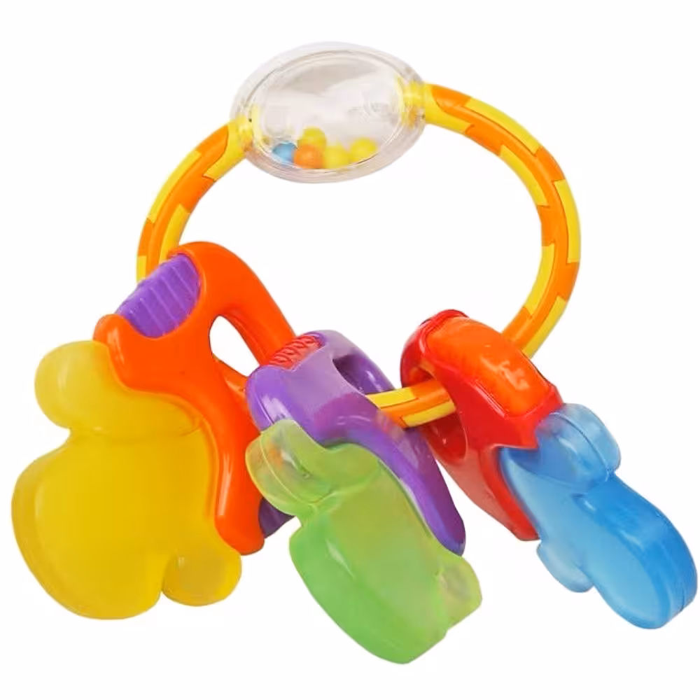 لثه گیر ژله ای مایع دار نوزاد بی بی  طرح کلید مناسب 6  ماه