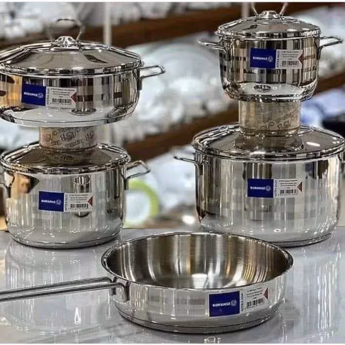 سرویس قابلمه 9پارچه استیل کرکماز طرح آسترا
حک ترکیه