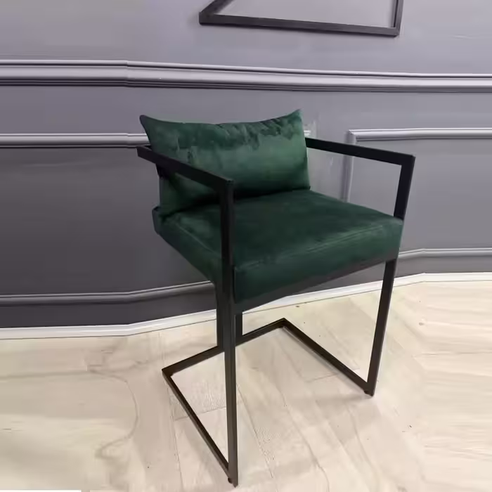 صندلی کانتر مدل ناپل مربع، مناسب اپن بار و نهارخوری، رنگ مشکی استاتیک