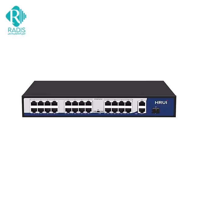 سوییچ شبکه 24 پورت HRUI مدل HR900-AFG-2422S-400