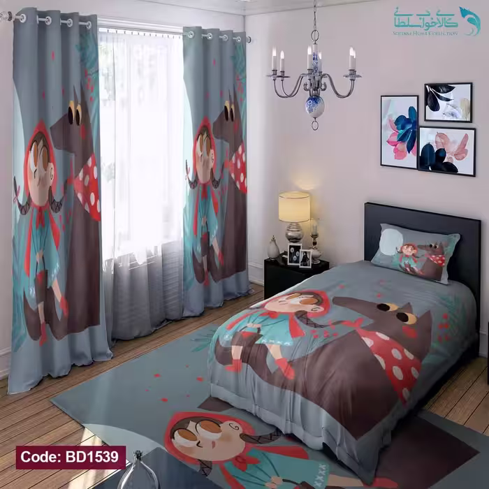 روتختی طرح شنل قرمزی یکنفره کد BD1539