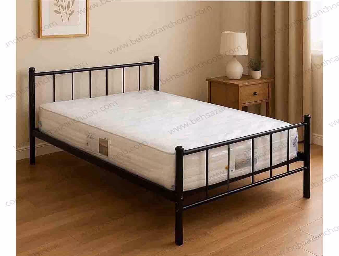 تخت یک نفره فلزی T159