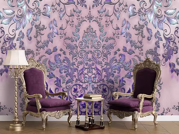 پوستر کلاسیک بنفش سلطنتی کد P0388