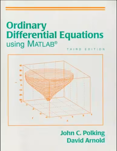 خرید و دانلود نسخه کامل کتاب Ordinary differential equations using Matlab