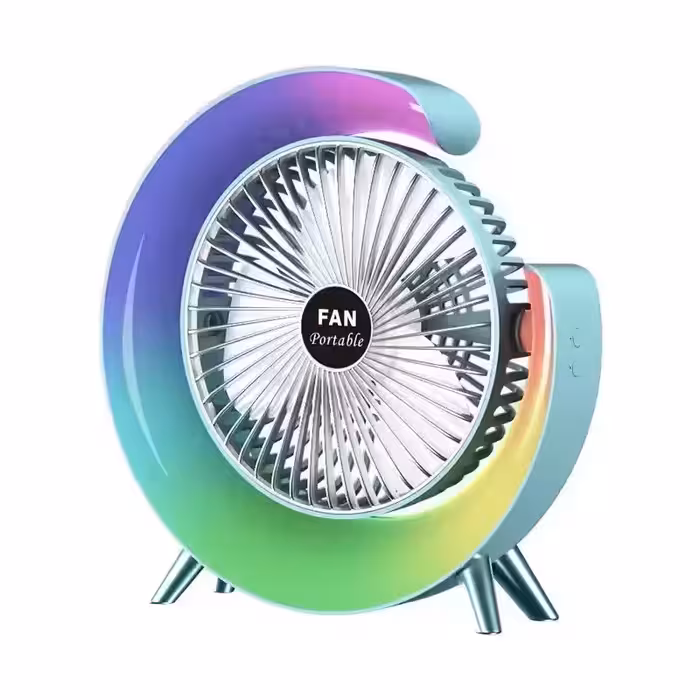پنکه رومیزی مدل چراغ دار Colorful | چاوه