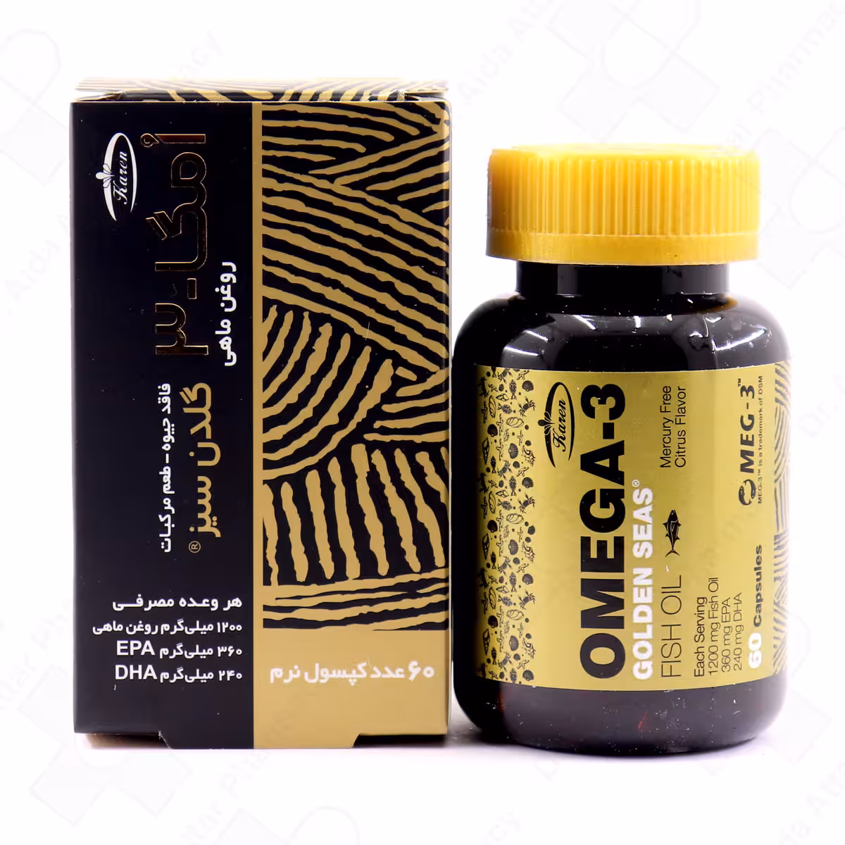 کپسول نرم امگا 3 گلدن سیز کارن قوطی 60 عددی