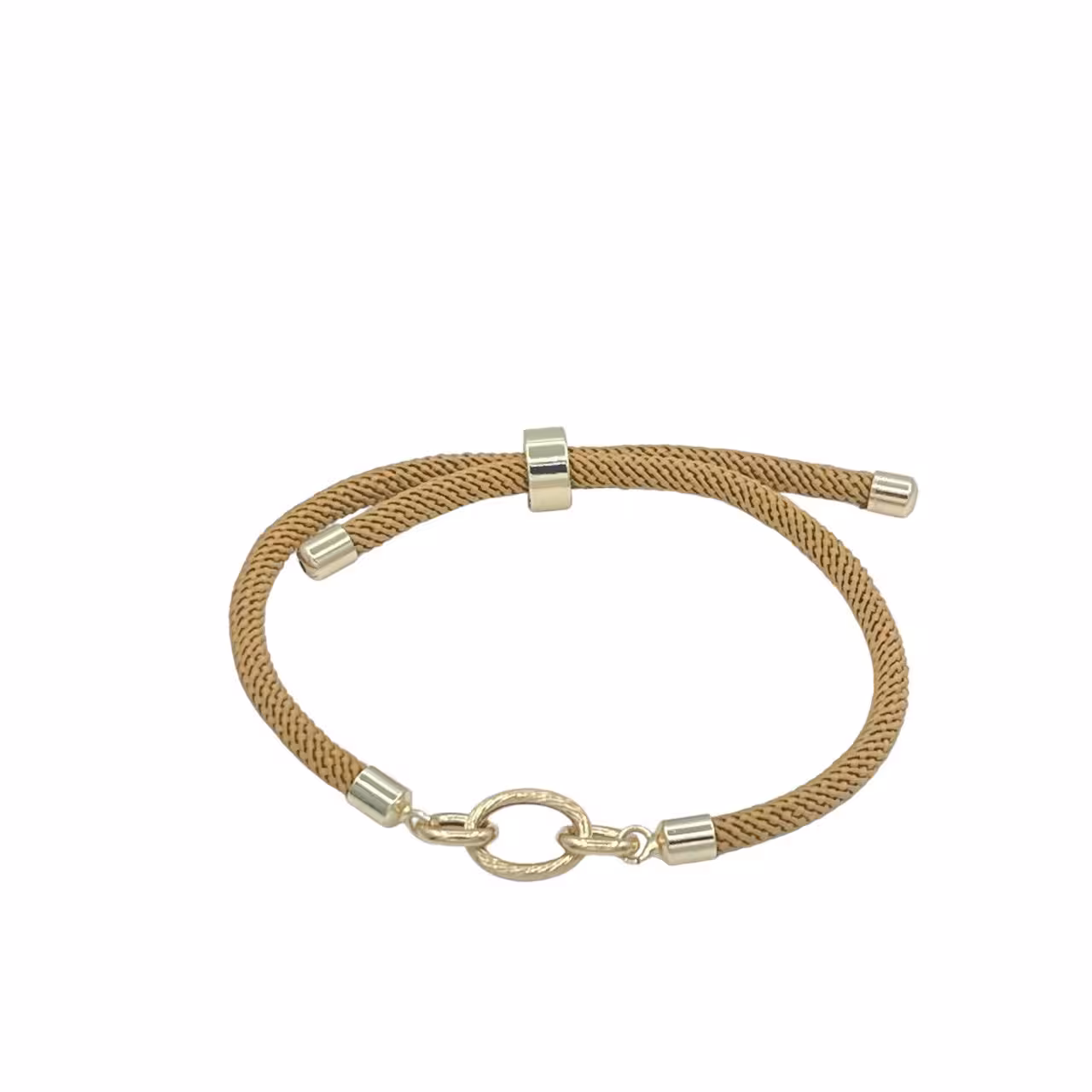 دستبند طلای 18 عیار بند پارچه ای کد DP057