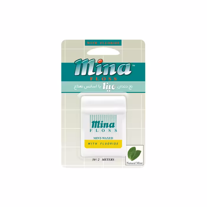نخ دندان مینا با اسانس نعنا 50 متر