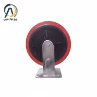 چرخ پلی آمید قرمز وارداتی ثابت قطر 200 میلی متر