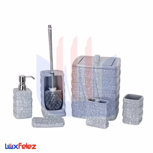 ست سرویس بهداشتی آوین طرح سنگ کد 442