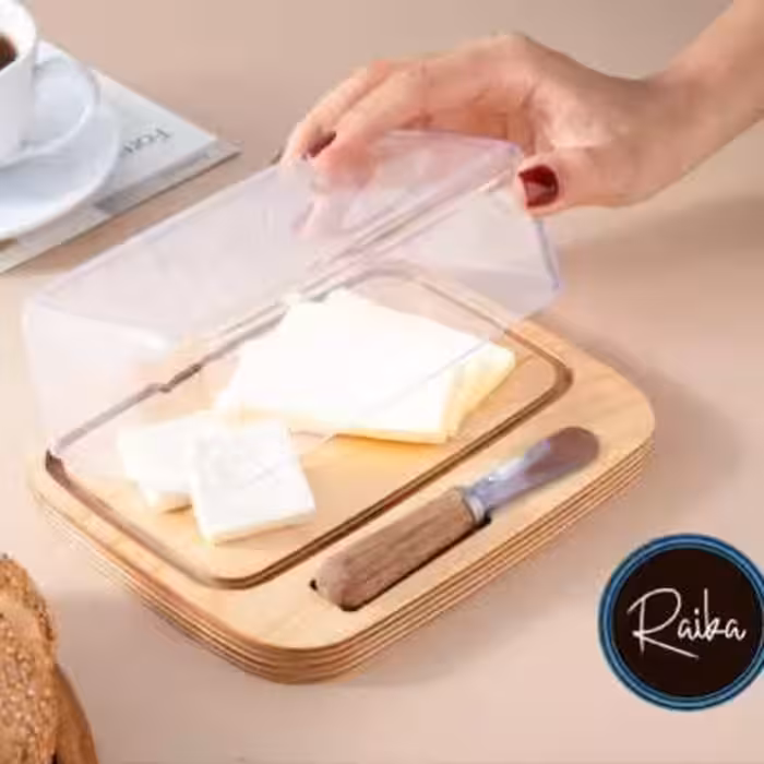 کره خوری چوبی با کارد رایکا