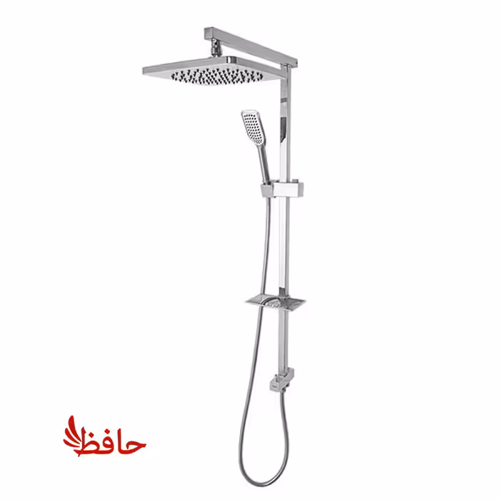 علم دوش دوکاره راسان مدل آرام کروم