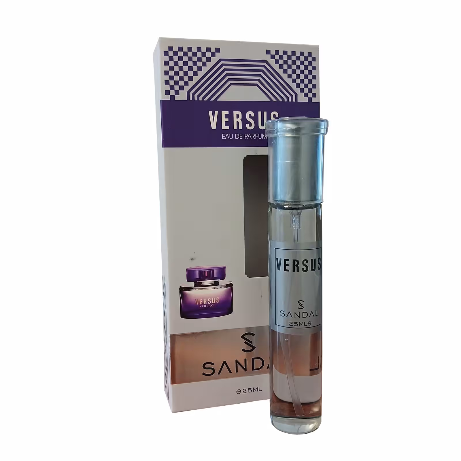 عطر جیبی مردانه صندل مدل VERSUS حجم 25 میلی لیتر