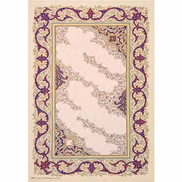 کاغذ ابروباد کد Y626 تذهیب دار چاپی (ابعاد 35*25) – بسته 5 عددی