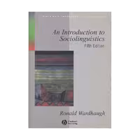 An Introduction to Sociolinguistics fifth Edition