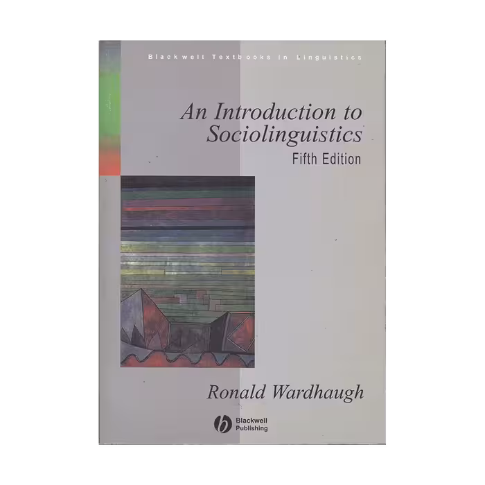 An Introduction to Sociolinguistics fifth Edition