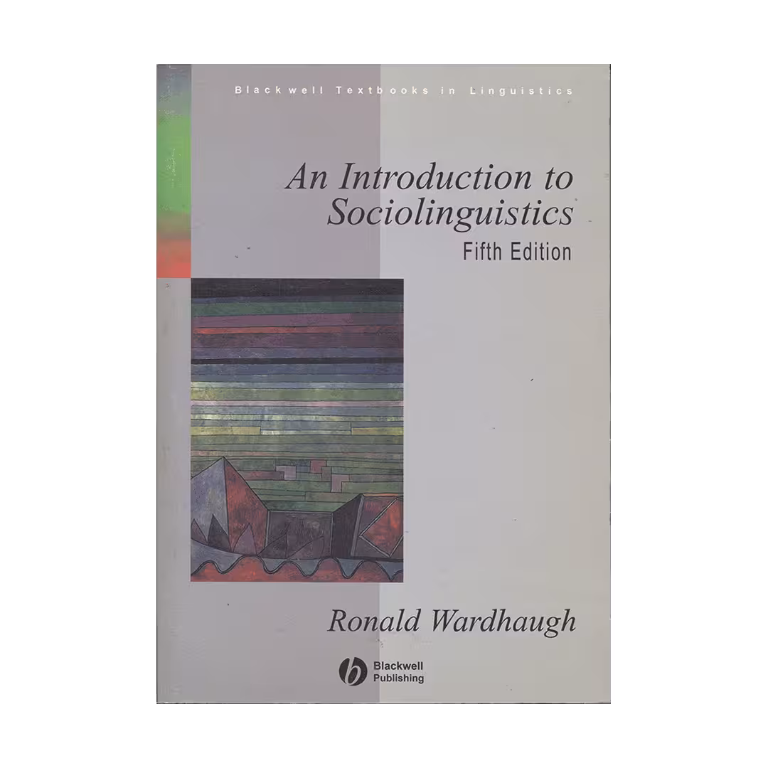 An Introduction to Sociolinguistics fifth Edition