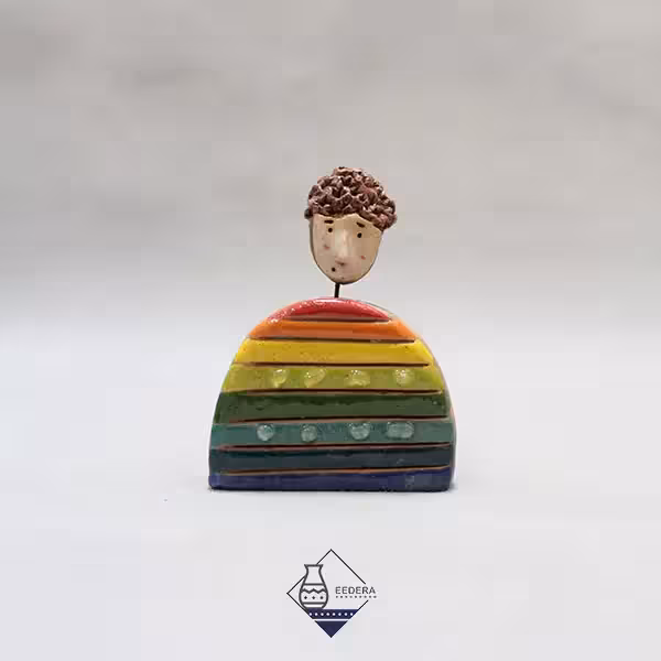 مجسمه سفالی پسرک طرح یک