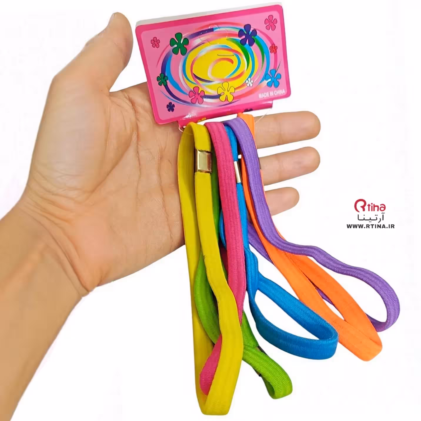 تل کشی یا هدبند ورزشی رنگی (بسته 6 عددی)