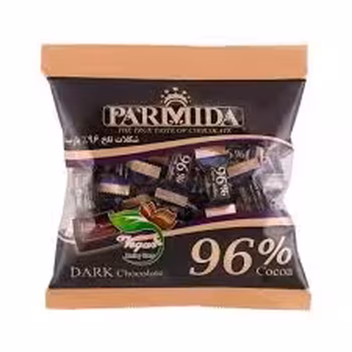 شکلات تلخ وگان پاکتی 96% پارمیدا