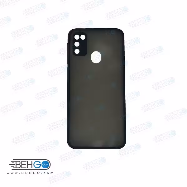 قاب M21 کاور محافظ ام 21 گارد مدل پشت مات اصلی با برجستگی لنز دوربین دور سیلیکونی گوشی سامسونگ M21