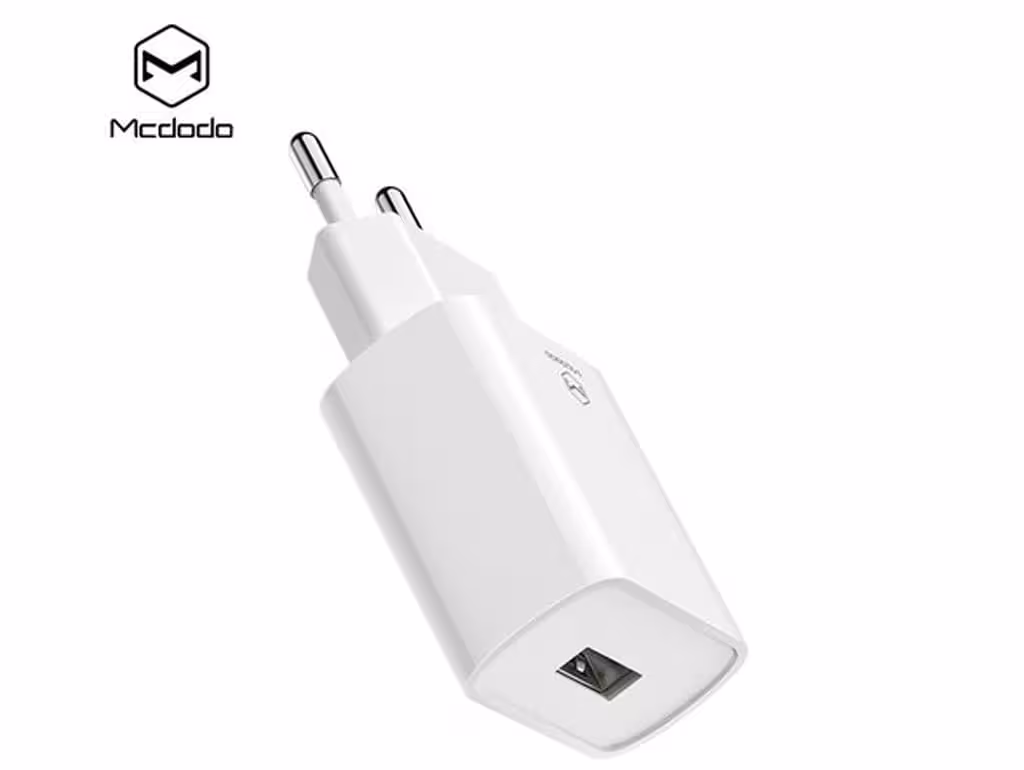 شارژر دیواری مسافرتی یواس‌بی همراه با کابل لایتنینگ مک‌دودو Mcdodo CH-663 USB Output Travel Charger Set