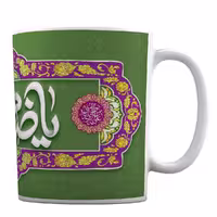 ماگ مذهبی طرح کتیبه یا ضامن آهو کد 192