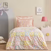 روتختی دخترانه صورتی طرح گل مدل Young Great Day