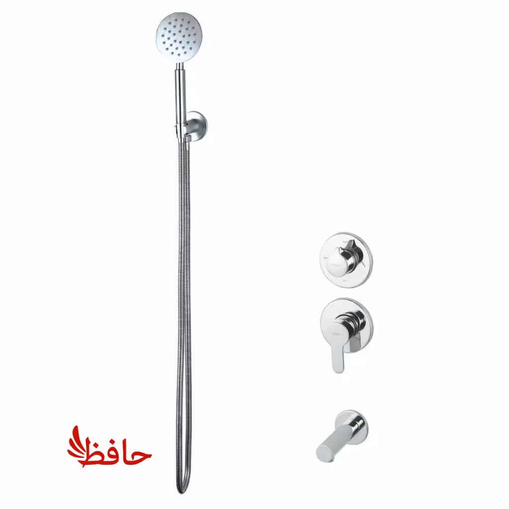 شیر حمام توکار راسان مدل ویوات تنسو کروم کلاس 4