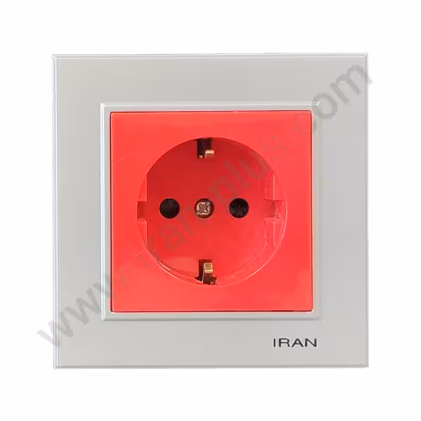 پریز ارت محافظ دار ups مدل برلیان رنگی نقره ای