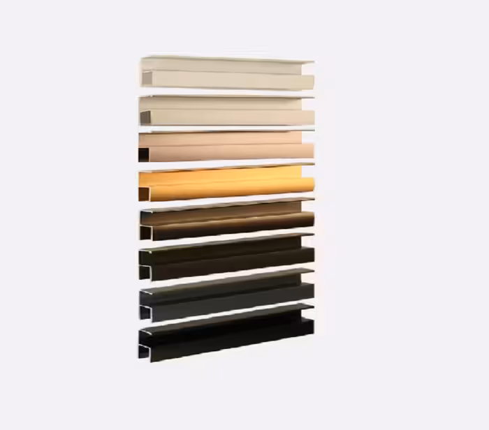 دستگیره پروفیلی H فرم 4.8 متری نوک مدادی پودری (MDF-16mm) فانتونی کد L017