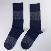 جوراب ساقدار مردانه کلاسیک ژاکارد شدو سرمه ای
