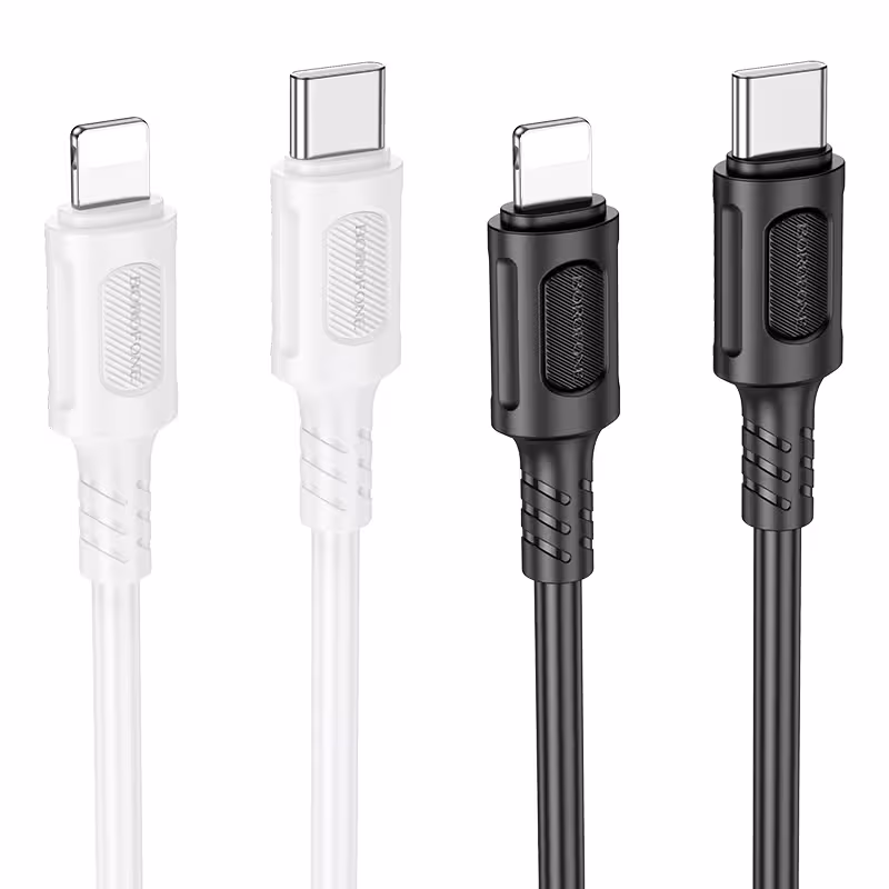 کابل شارژ 27 وات USB-C به LIGHTNING بروفون مدل BX111 طول 1 متر