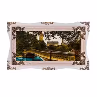 تابلو فرش ماشینی دنیای فرش طرح پل کد 460