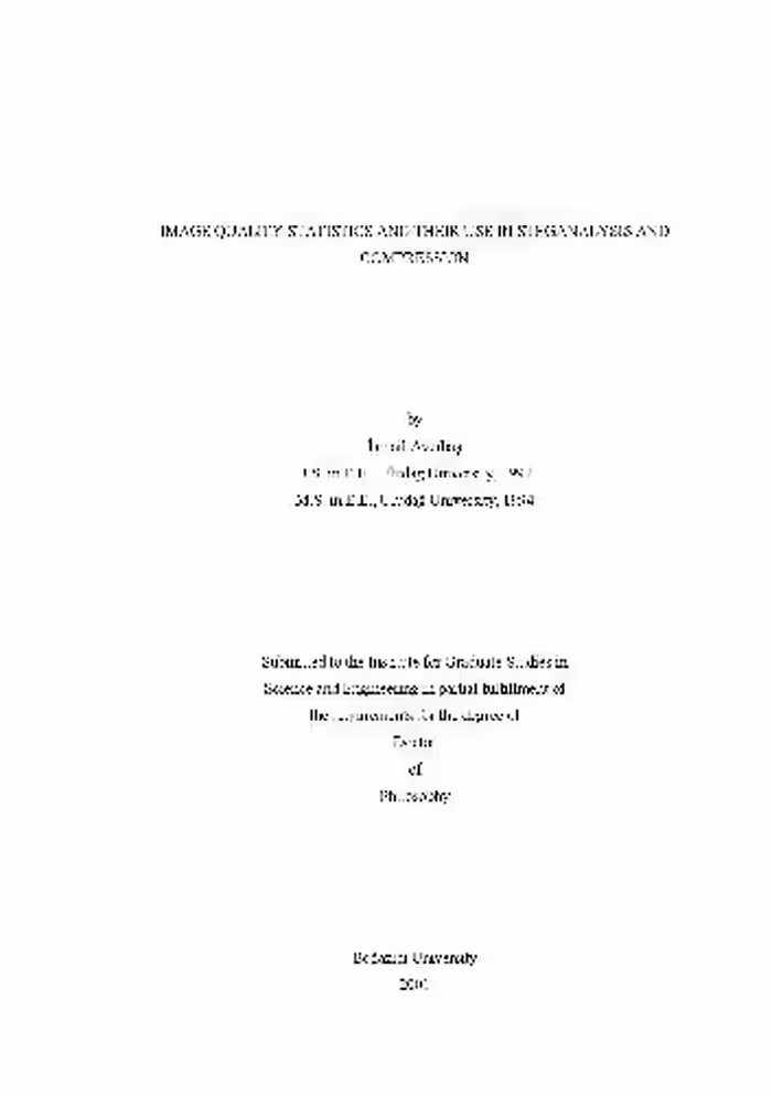 خرید و دانلود نسخه کامل کتاب Image Quality Statistics and Their Use in Steganalysis and Compression