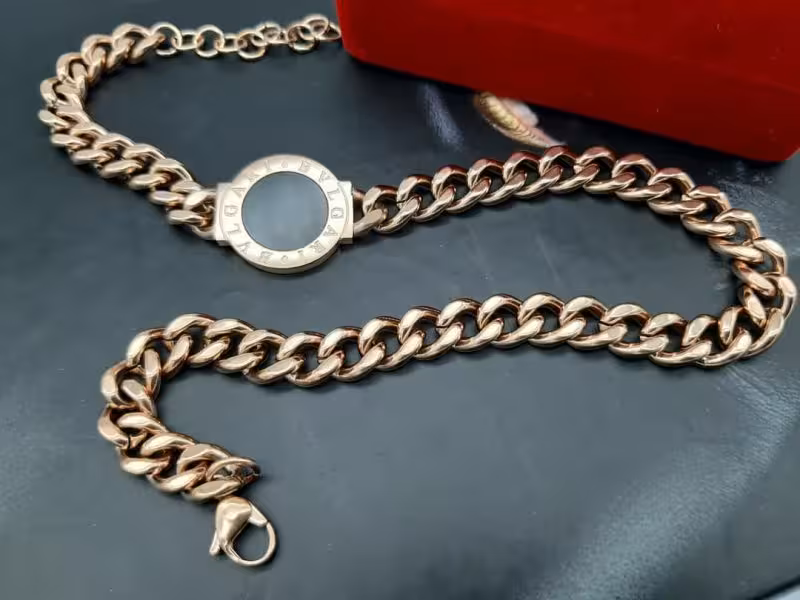 دستبند بولگاری رزگلد دو رو