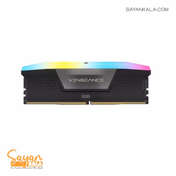 رم دسکتاپ کورسیر مدل RAM CORSAIR VENGEANCE RGB 16GB(1*16) 5200MHZ DDR5 CL40