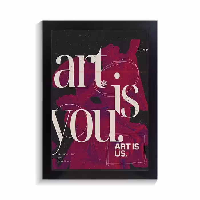 تابلو عاشقانه طرح art is you کد PF-27079
