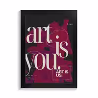 تابلو عاشقانه طرح art is you کد PF-27079