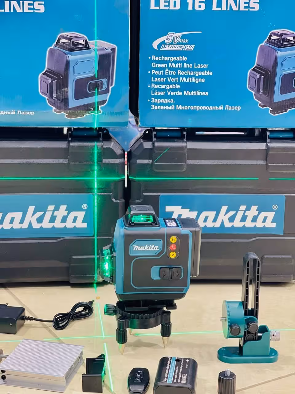 تراز لیزری ماکیتا با نور سبز 18287 gb/t