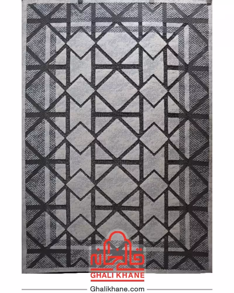 فرش ماشینی طرح تیفانی کد 6003 زمینه طوسی