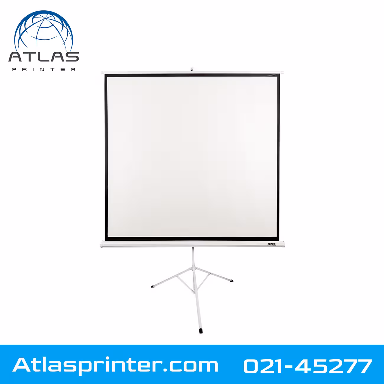 پرده نمایش پایه دار 1.8×1.8 متر