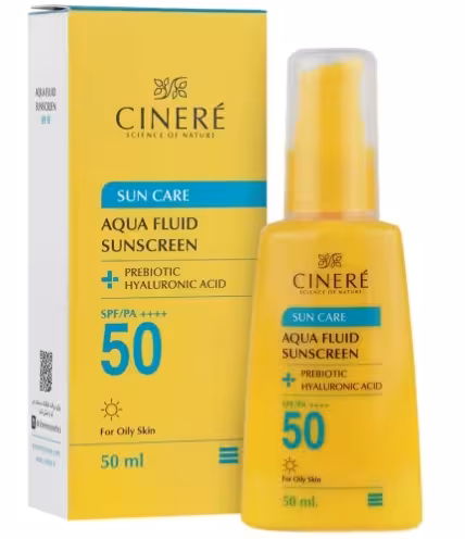 ضد آفتاب آکوا فلوئید پوست چرب SPF50 سینره 50میل