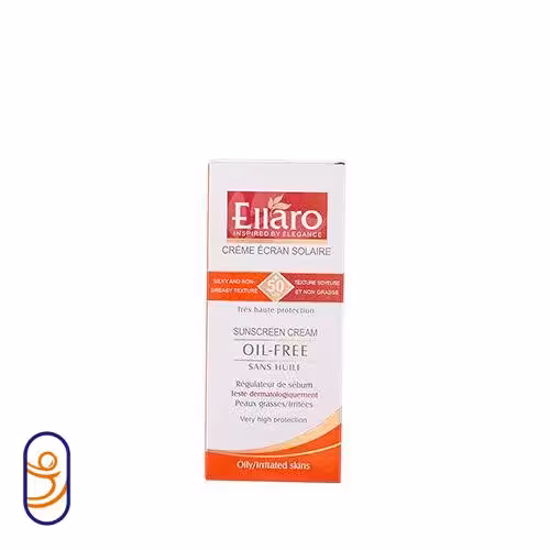 کرم ضد آفتاب SPF 50 مناسب پوست چرب بدون رنگ الارو