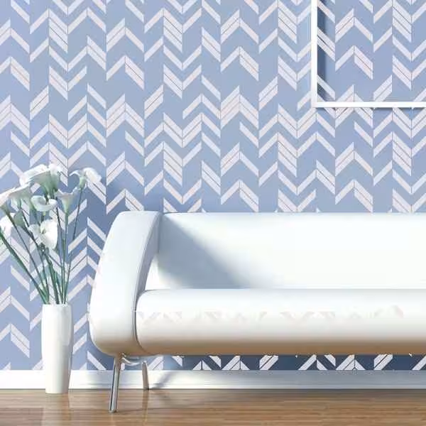 شابلون دیواری زیکزاک مدرن کد 849