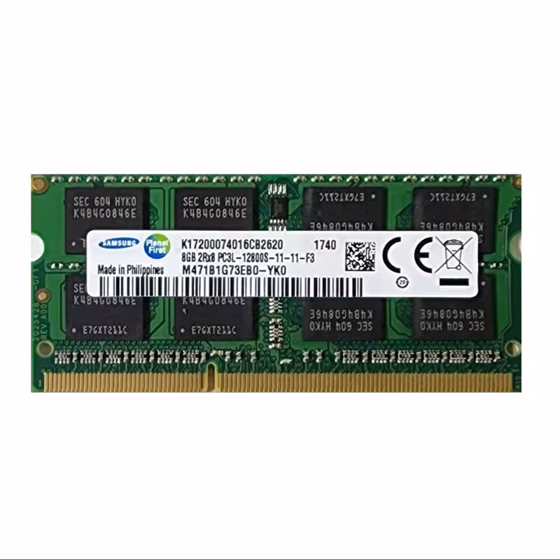 رم لپ تاپ DDR3L دوکاناله 1600 مگاهرتز 11 CL سامسونگ مدل   12800S ظرفیت 8 گیگابایت