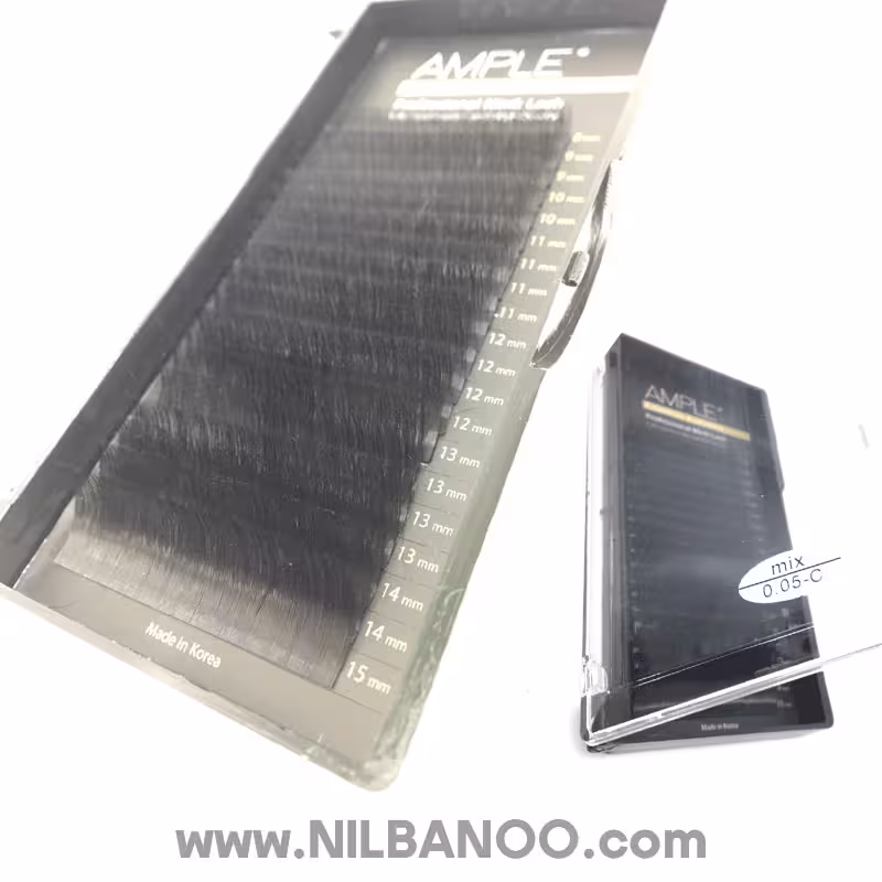 پالت اکستنشن مژه 20 لاین میکس امپل ضخامت 05%C