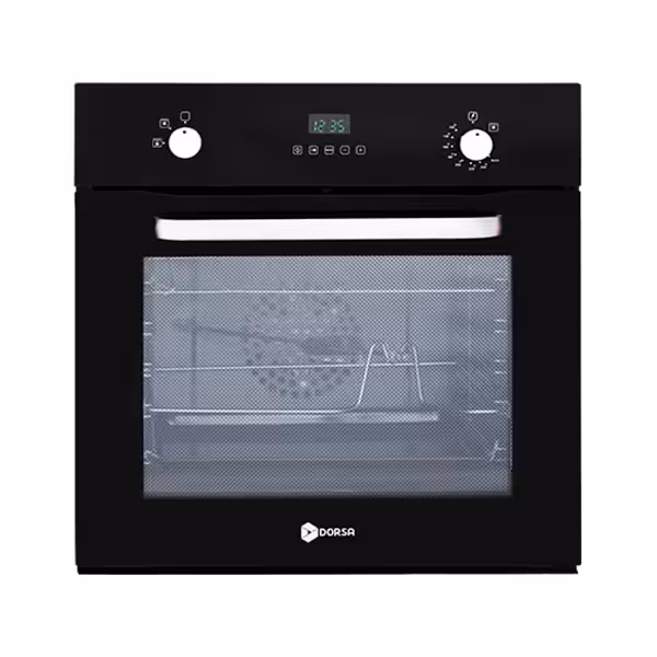 فر برقی گازی درسا مدل ترانه شیشه مشکی