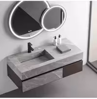 فول ست روشویی سرامیکی مدل سرکل 120 سانت